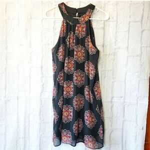 CRYSTAL SKY Sleeveless Boho Halter-style Dress